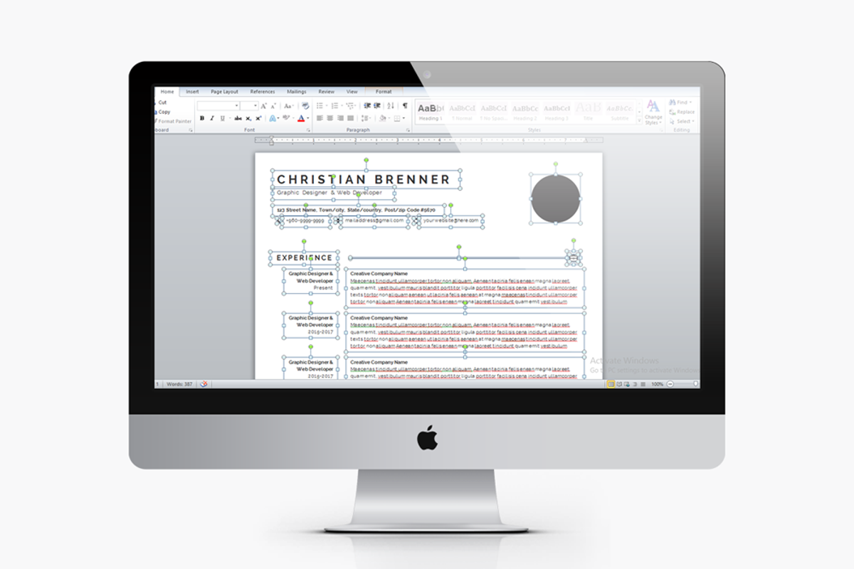 Clean Resume/CV With Cover Letter, a Resume Template by White Graphic (Photo 3 of 3)
