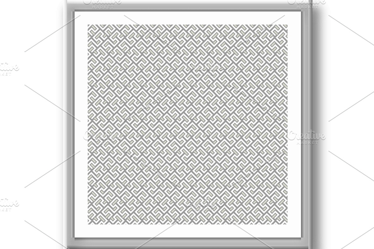 Seamless Geometric Pattern by Lines, a Decorative Illustration by FineArtStudio (Photo 3 of 3)