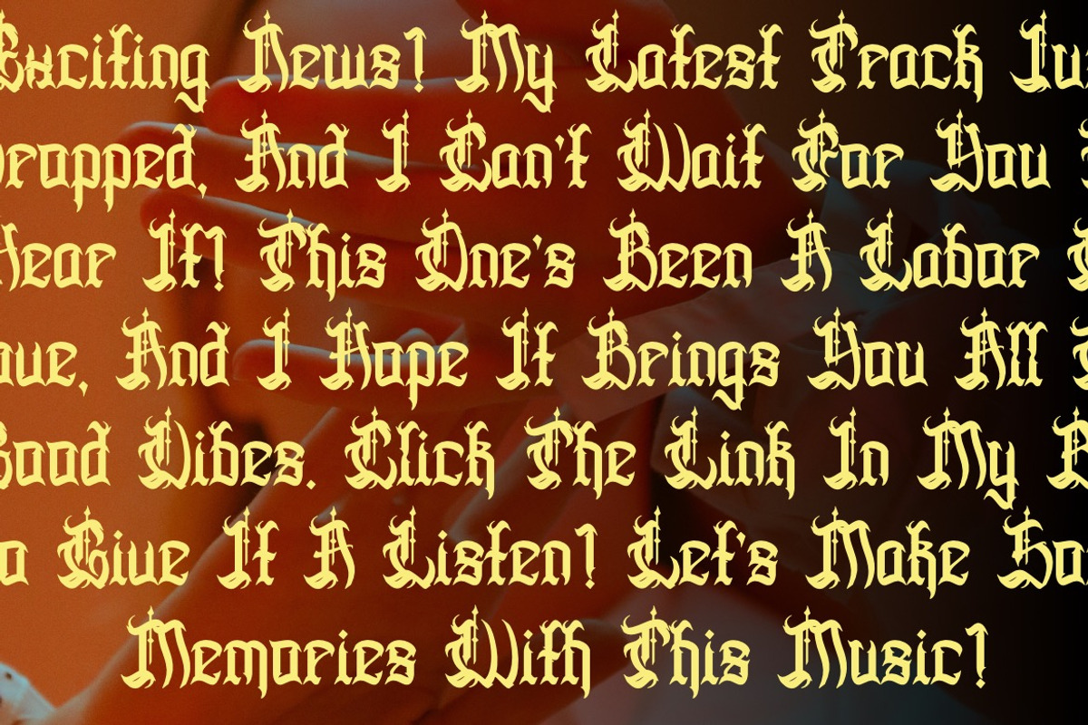 Deaths Hallows- Medieval Blackletter, a Blackletter Font by Dhabee (Photo 9 of 17)