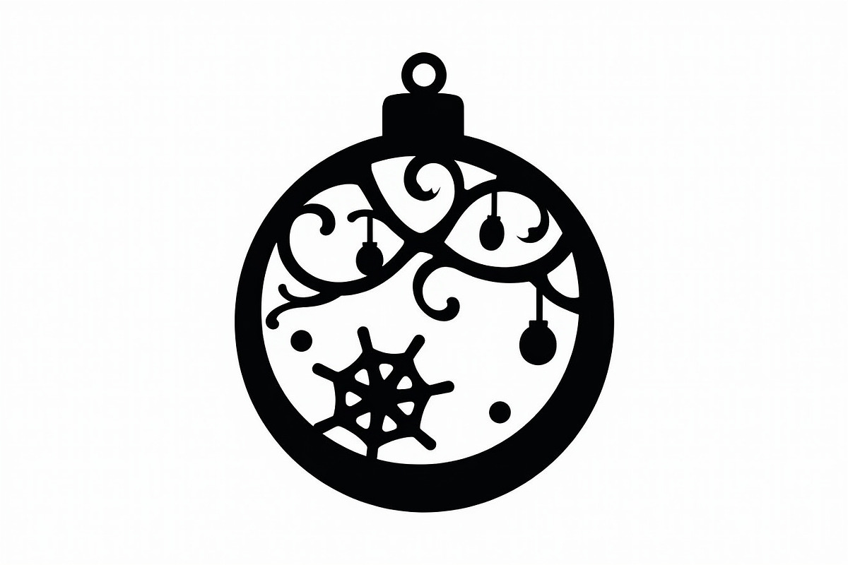 Christmas Laser Cut Ornament Bundle, a Graphic by Designer_Momina (Photo 4 of 14)