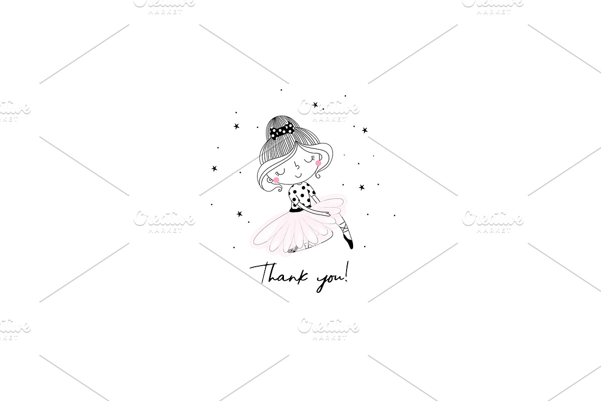 Cute Ballerinas!, a Graphic by Irene_Boiko_ART (Photo 7 of 7)