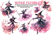 Watercolor Halloween Clipart Bundle, a Seasonal Illustration by Creative Arslan (Thumbnail 1 of 11)