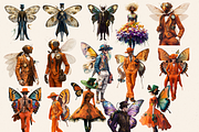PECULIAR INSECT PEOPLE CLIPART PACK, a Person Illustration by Daring Digies (Thumbnail 6 of 10)