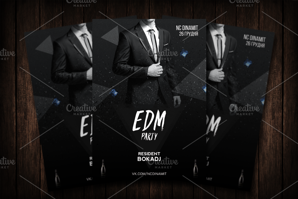 EDM Party Flyer, a Flyer Template by Malaxay (Photo 1 of 2)