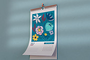 2027 Floral Calendar Template Vector, a Stationery Template by Peacock_design (Thumbnail 10 of 15)
