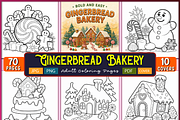 Bold and Easy Gingerbread Bakery, a Seasonal Illustration by Ink Gallery (Thumbnail 1 of 4)