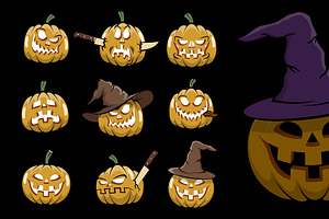 Halowen Pumpkins Pack