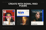 SIGNAL RISO | 10 Canva Templates, a Social Media Template by BlancheStudio (Thumbnail 8 of 9)