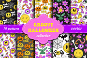 Groovy halloween Retro 70s style, a Decorative Illustration by Lucia Fox (Thumbnail 4 of 8)