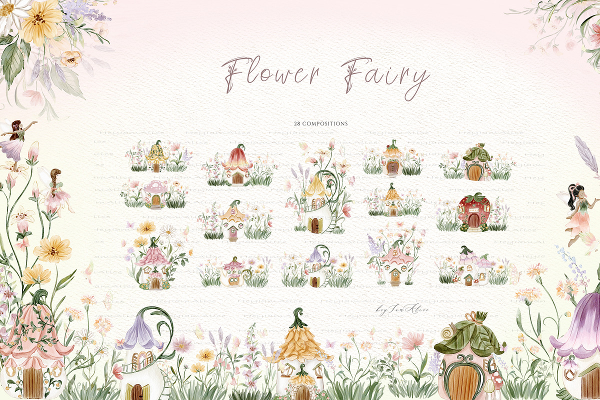 Flower Fairy, a Decorative Illustration by heyiamalice (Photo 5 of 15)