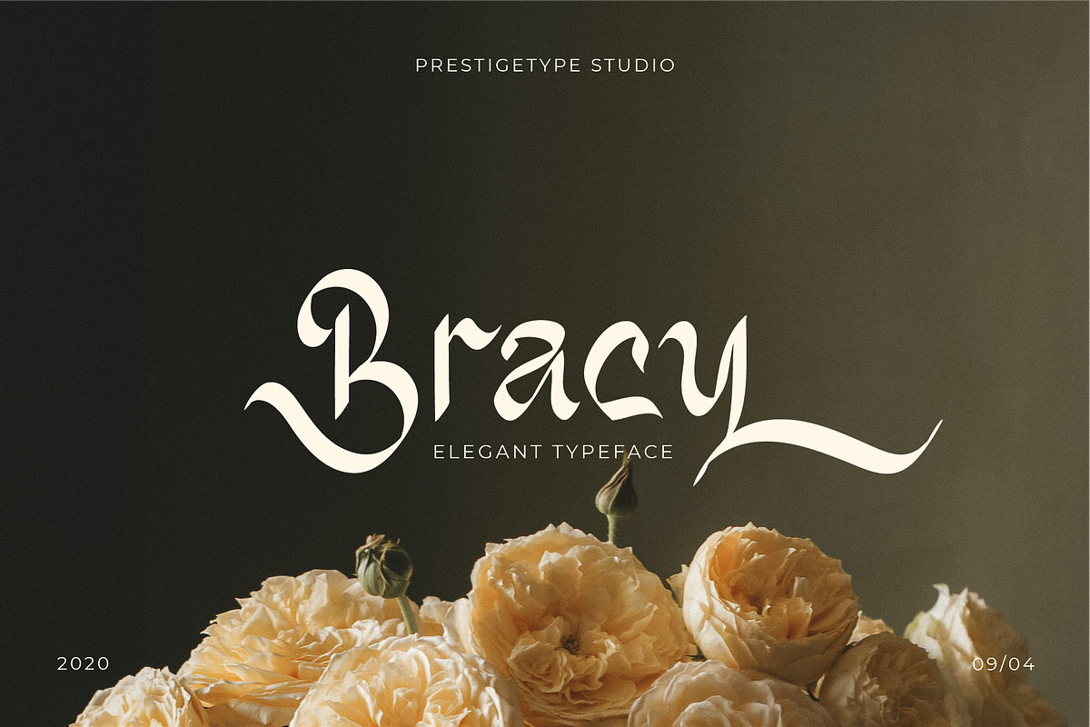 Bracy - Modern Elegant Font, a Serif Font by Prestigetype (Photo 1 of 8)