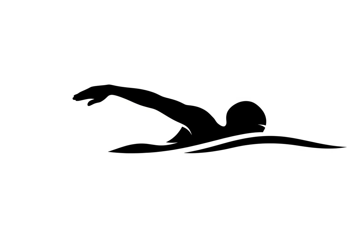 A dynamic Swimming Action Silhouette, an Illustration by Amazin_art (Photo 16 of 31)
