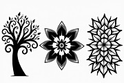 Decorative Tree Floral Tile Pattern, a Decorative Illustration by Artivon (Thumbnail 3 of 6)