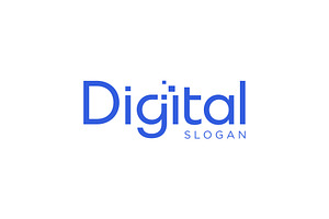 Digital Wordmark Logo, a Branding & Logo Template by ika trisiana