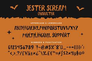 Jester Scream A Halloween Font