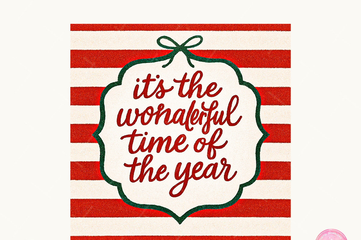 Christmas Quote PNG Bundle, an Illustration by CreationArt (Photo 6 of 20)
