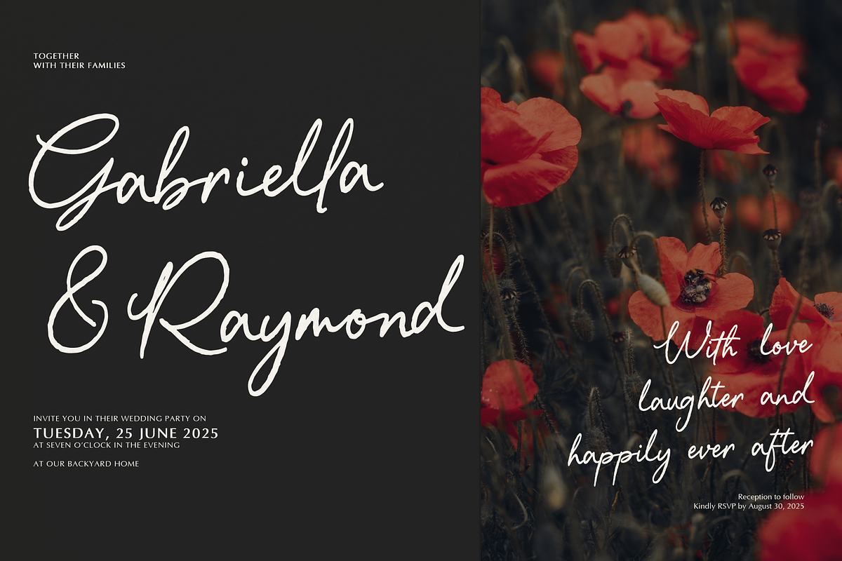 Day Dreaming | Script Handwritten, a Script Font by Denustudios (Photo 4 of 12)