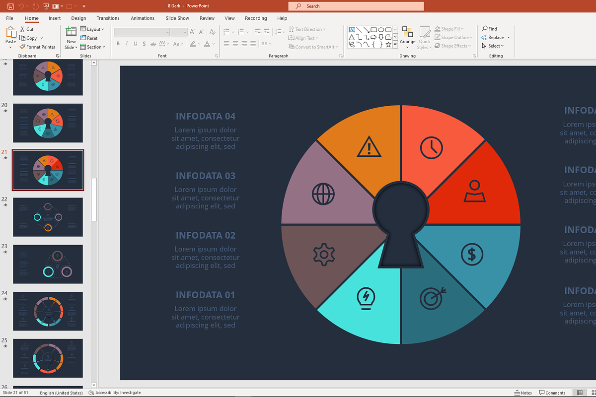 Impact Animated Template PowerPoint, a Presentation Template by Infographics project (Photo 10 of 13)