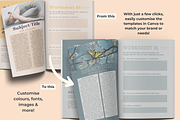 Workbook ebook Canva template Sunset, a Templates & Theme by Monarch 21 Design (Thumbnail 7 of 8)