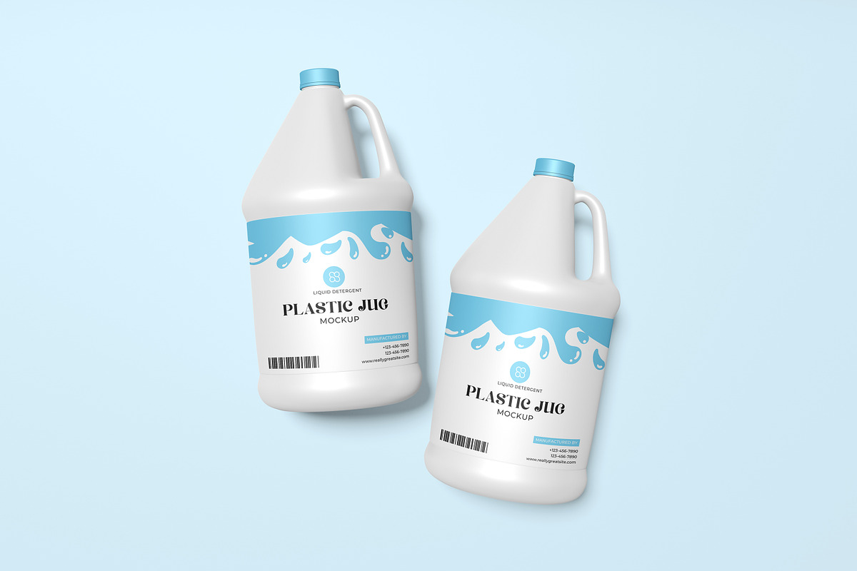 Gallon Packaging Mockup, an Advertising Mockup by xavier_studio (Photo 4 of 5)