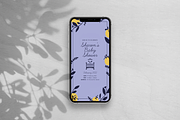 Purple Baby Shower Invitation Design, an Invitation Template by Starline Creative (Thumbnail 3 of 5)