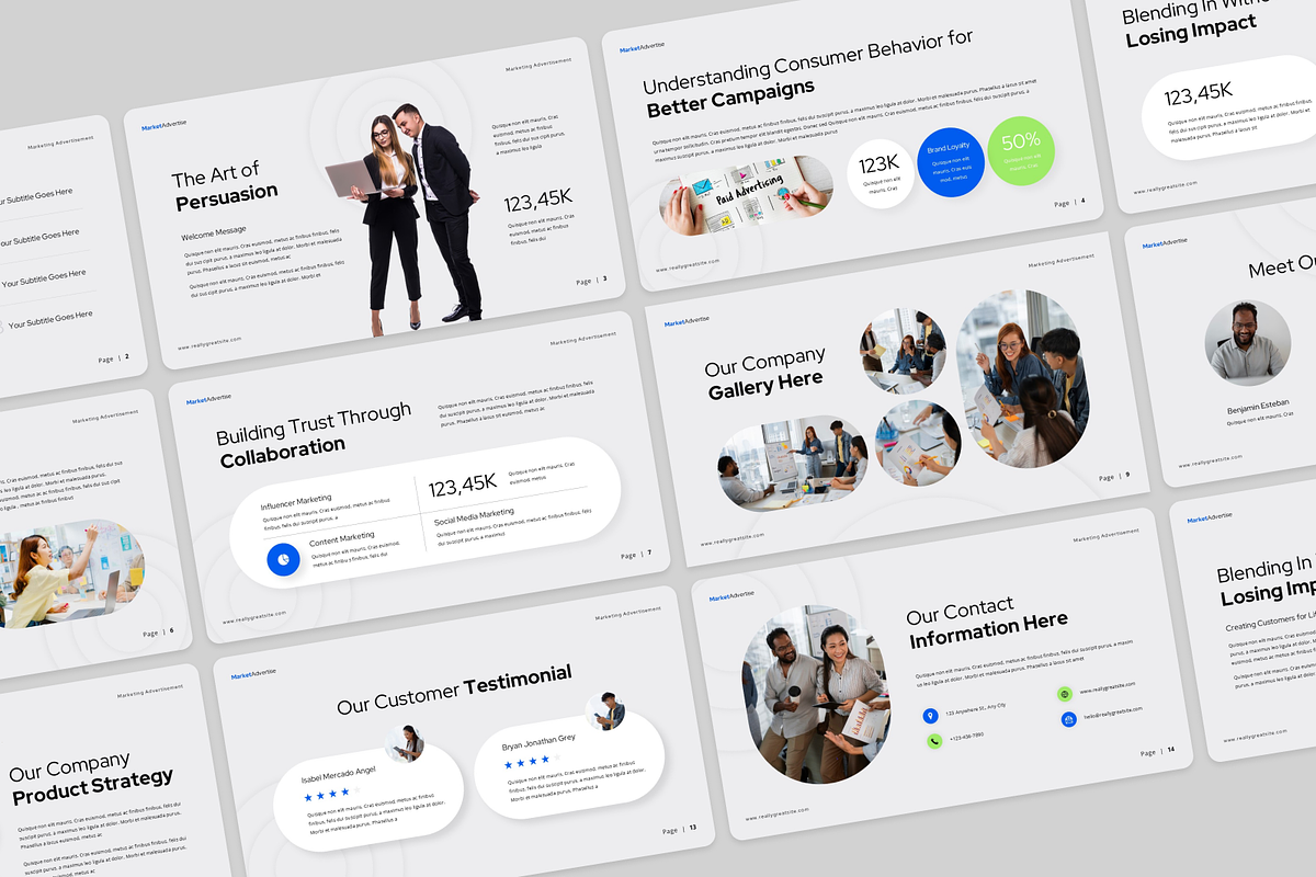 Marketing PowerPoint, a Presentation Template by Annora Studio (Photo 4 of 5)