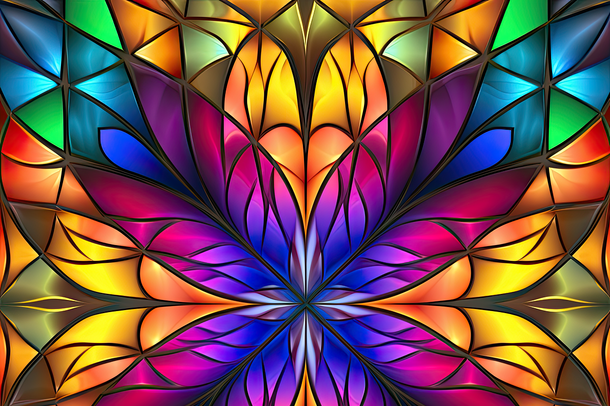 Geometric Rainbow Patterns, a Pattern Graphic by Printable Treasure (Photo 2 of 5)