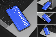 Realistic iPhone Mockup, an iPhone Mockup by Graphic Deal (Thumbnail 1 of 5)