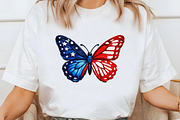 Patriotic American Flag Butterfly Pn, an Illustration by Designworld (Thumbnail 4 of 5)