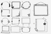 55 hand drawn cute frame, a Decorative Illustration by Pikgura (Thumbnail 3 of 5)