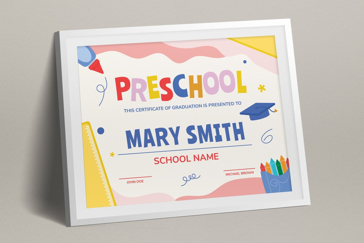 Preschool Graduation Certificate preview 2