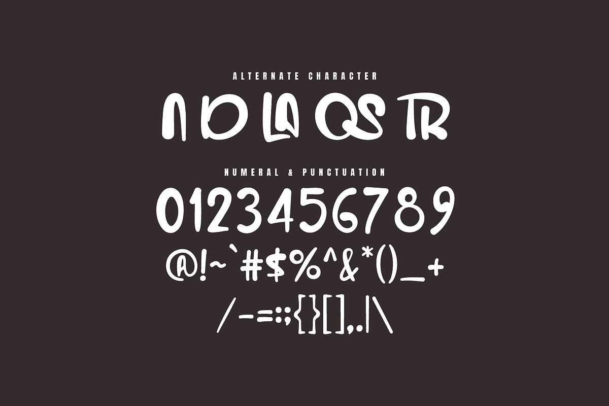 Ganova Ostrid Graffiti Font, a Handwritten Font by Maulana Creative (Photo 6 of 7)
