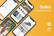 Soko - Ecommerce UI Kit, an UI Kit Template by uicube (Thumbnail 1 of 4)