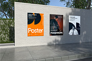 Urban Fashion Poster Wall Mockup, an Advertising Mockup by Unerispace (Thumbnail 5 of 5)