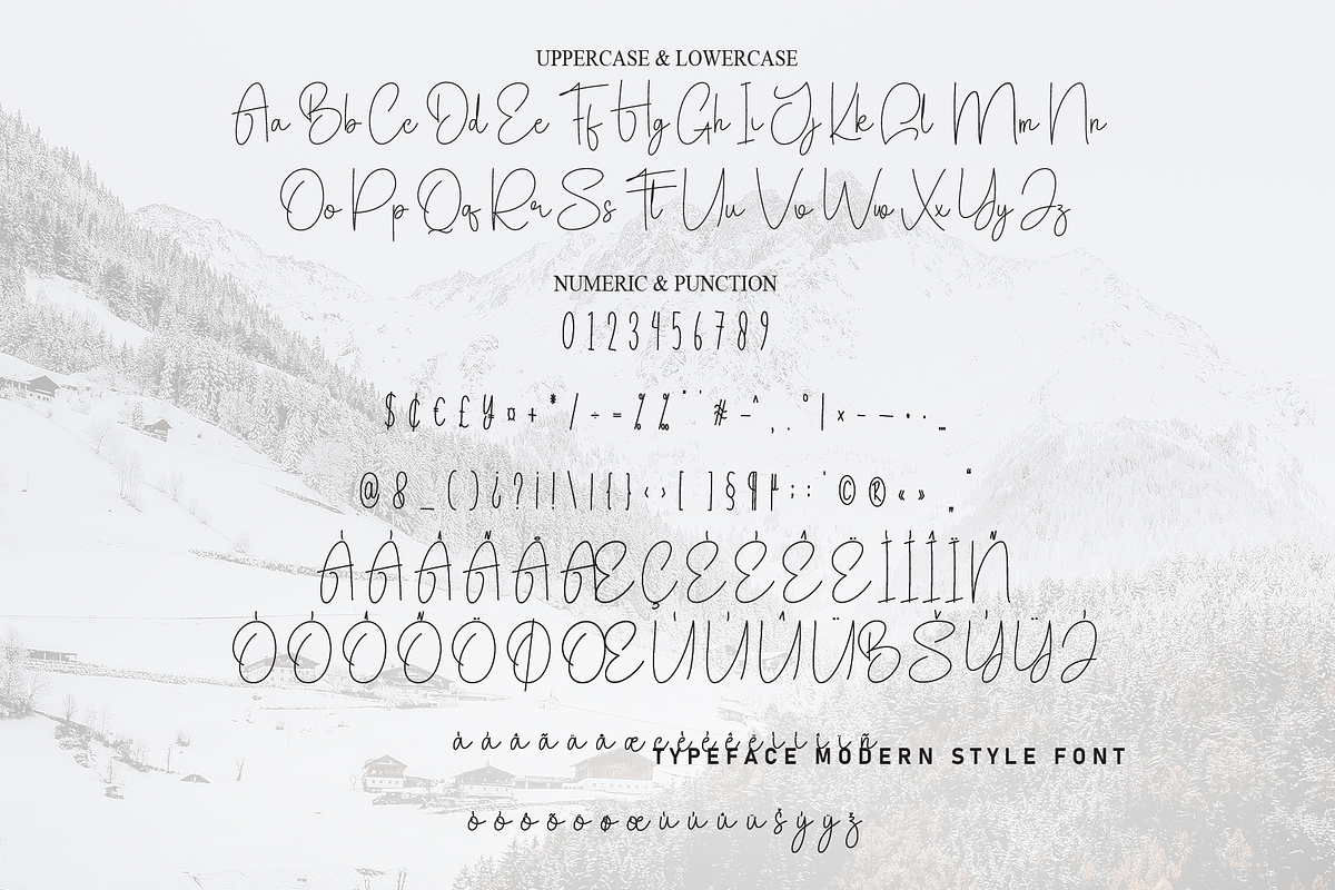 Winter Highland | Script Font, a Handwritten Font by Scratchones (Photo 7 of 8)