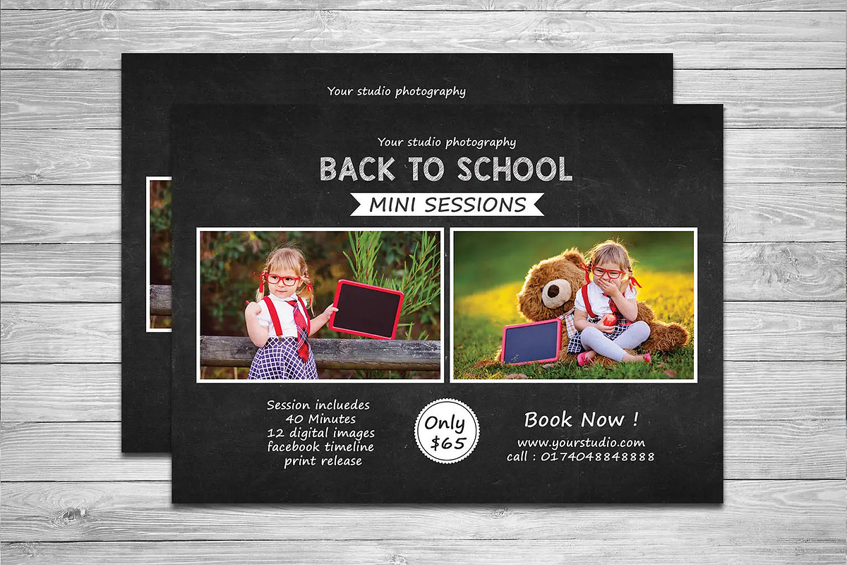 Back to School Mini Session, a Brochure Template by Template Shop (Photo 3 of 3)