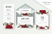 Wedding collection - Red & white, an Invitation Template by Alewiena (Thumbnail 4 of 9)