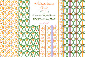 Christmas Oranges Plaid DIY