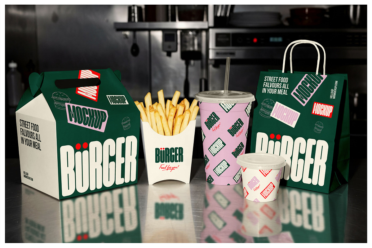 Burger Mockups - Bar Scenes, a Packaging Mockup by Mr.Mockup™ (Photo 10 of 13)
