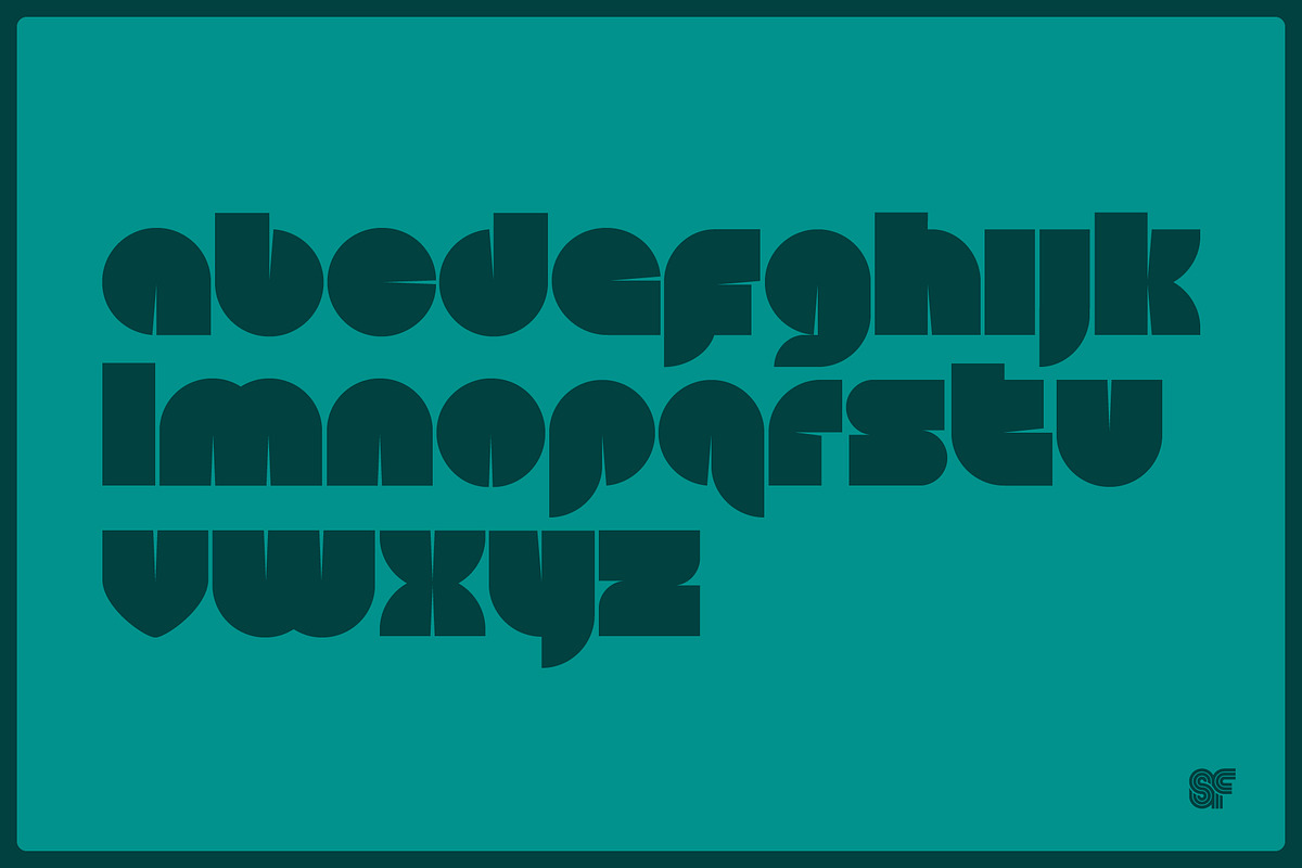 SLICE | Retro Display Font, a Sans Serif Font by Superfried Font Shop (Photo 2 of 6)