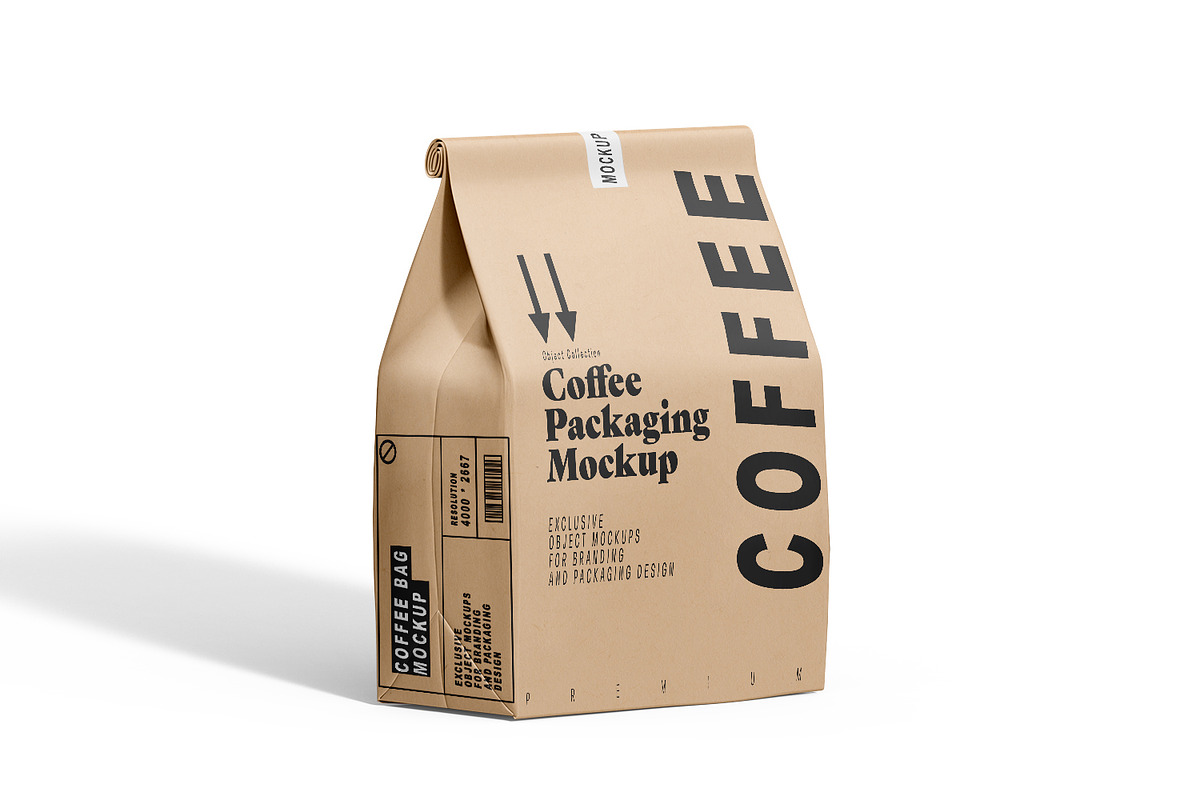 Coffee Bag Packaging Mockup PSD, a Packaging Mockup by pixelmock (Photo 14 of 19)