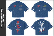 Work Shirt V2 - Mockup, a Shirt Mockup by DaldSgh (Thumbnail 4 of 17)