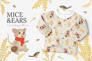 Mice & Ears Seamless Patterns, a Pattern Graphic by Letters-Shmetters (Thumbnail 1 of 9)
