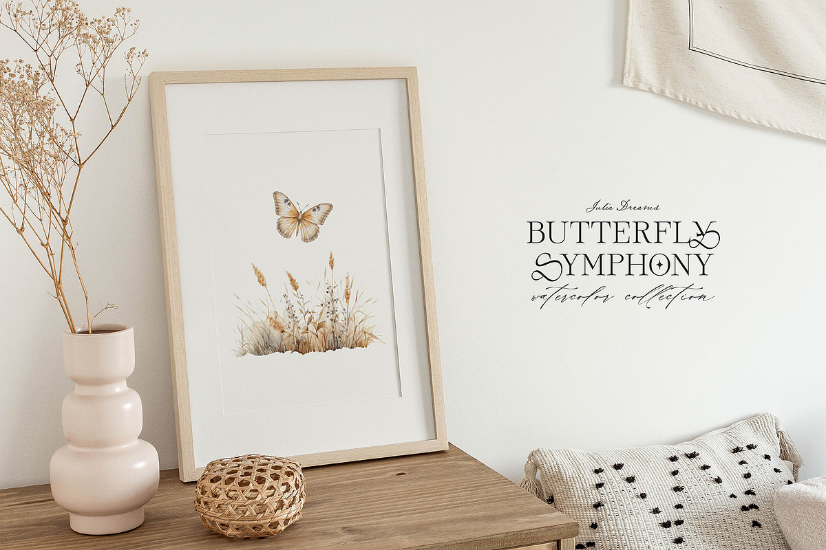 Butterfly Symphony Watercolor, an Object Graphic by Julia Dreams (Photo 2 of 7)