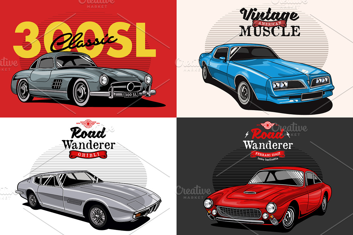 Ultimate Cars Collection, a Transportation Illustration by The BolzStudio (Photo 22 of 50)