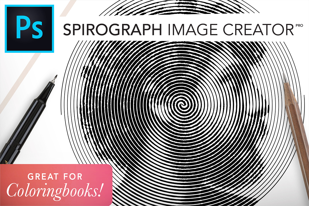 Spirograph Creator for Coloringbooks, a Plug-in Add-On by Drifter Studio (Photo 1 of 6)
