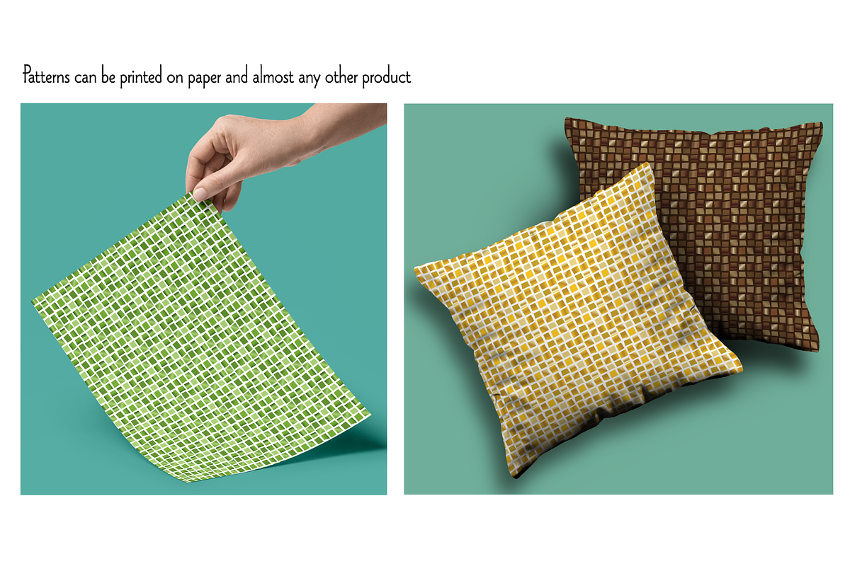 Seamless Mosaic Background Patterns preview 2