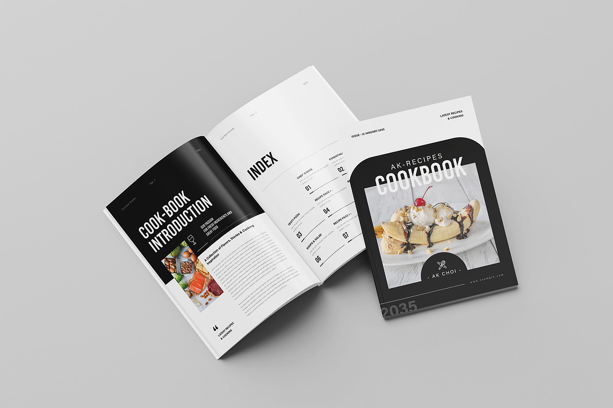 Cookbook Template, a Brochure Template by Spark_Creative (Photo 2 of 12)