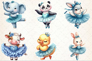 Blue Ballerina Animals Clipart, an Illustration by Rose Art (Thumbnail 3 of 7)
