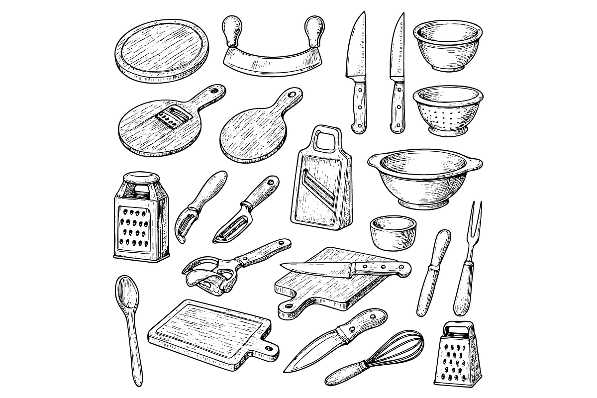 Kitchen Utensils Pack, an Object Graphic by RT Studio